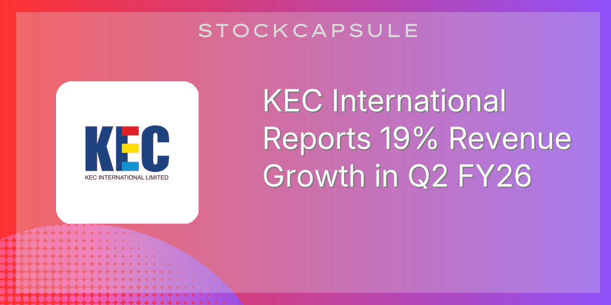 KEC International Reports 19% Revenue Growth in Q2 FY26 logo